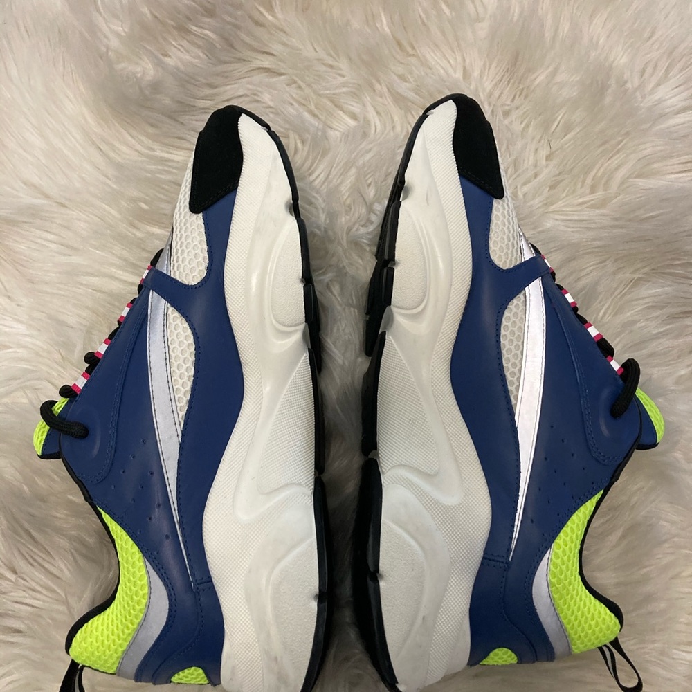 B22 SNEAKER
Blue Calfskin with Yellow and White Technical Mesh - Picture 6 of 16